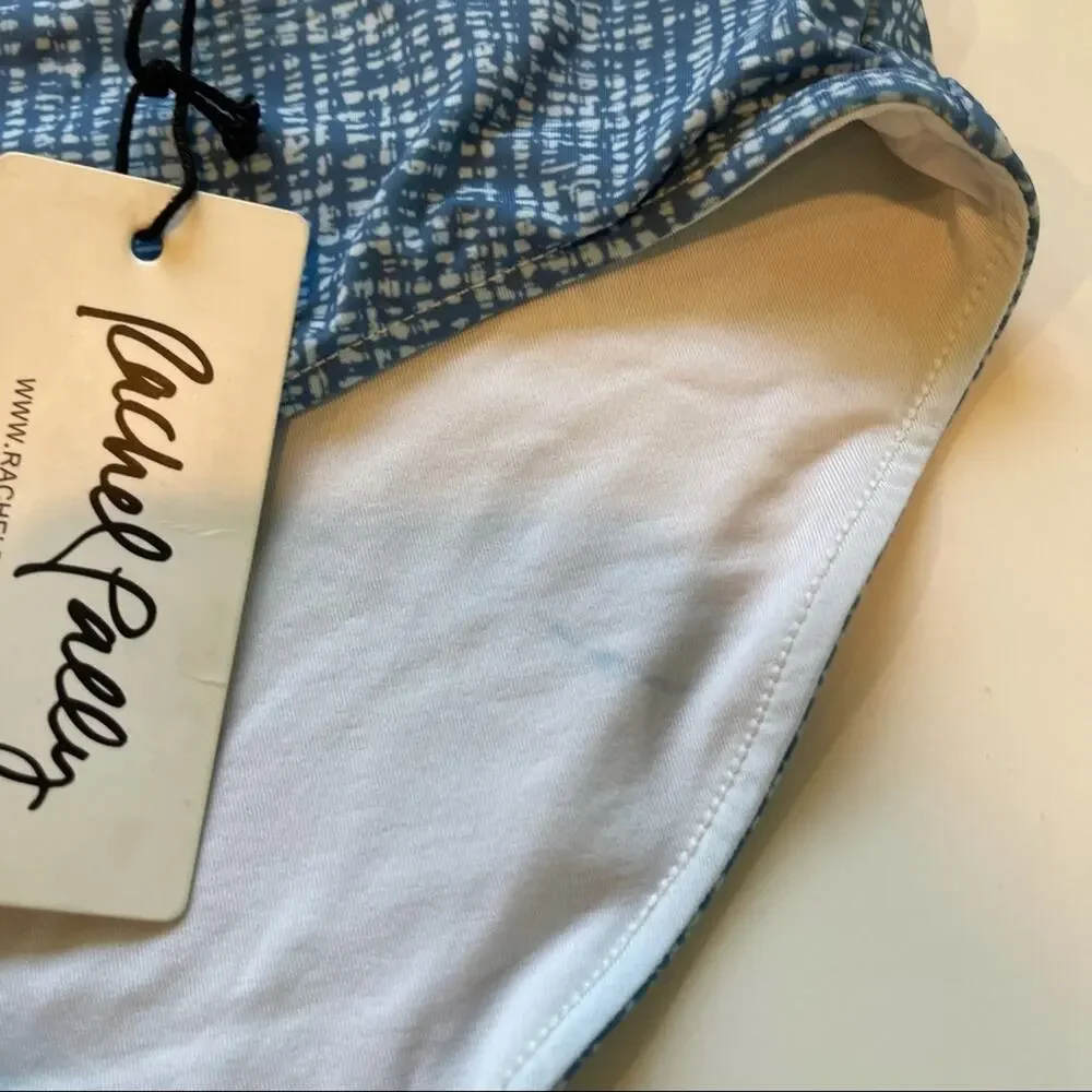 RACHEL PALLY Bikini Bottoms Swim Roatan Bottom Mineral Gingham Size Small NWT